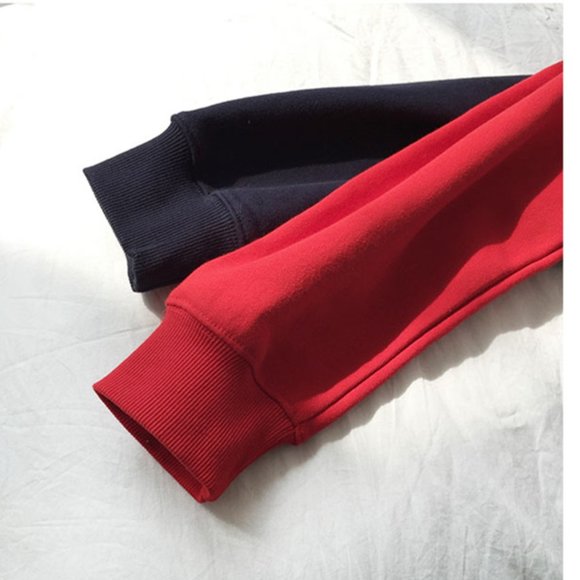 Stereo Mickey Print Red Sweatshirt - Picture 5 of 7